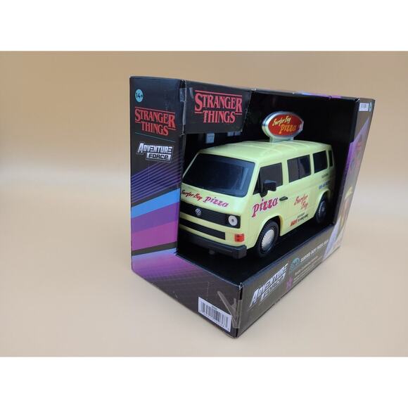 2023 Adventure Force Stranger Things Surfer Boy Pizza Van / Remote Control New - Picture 2 of 5